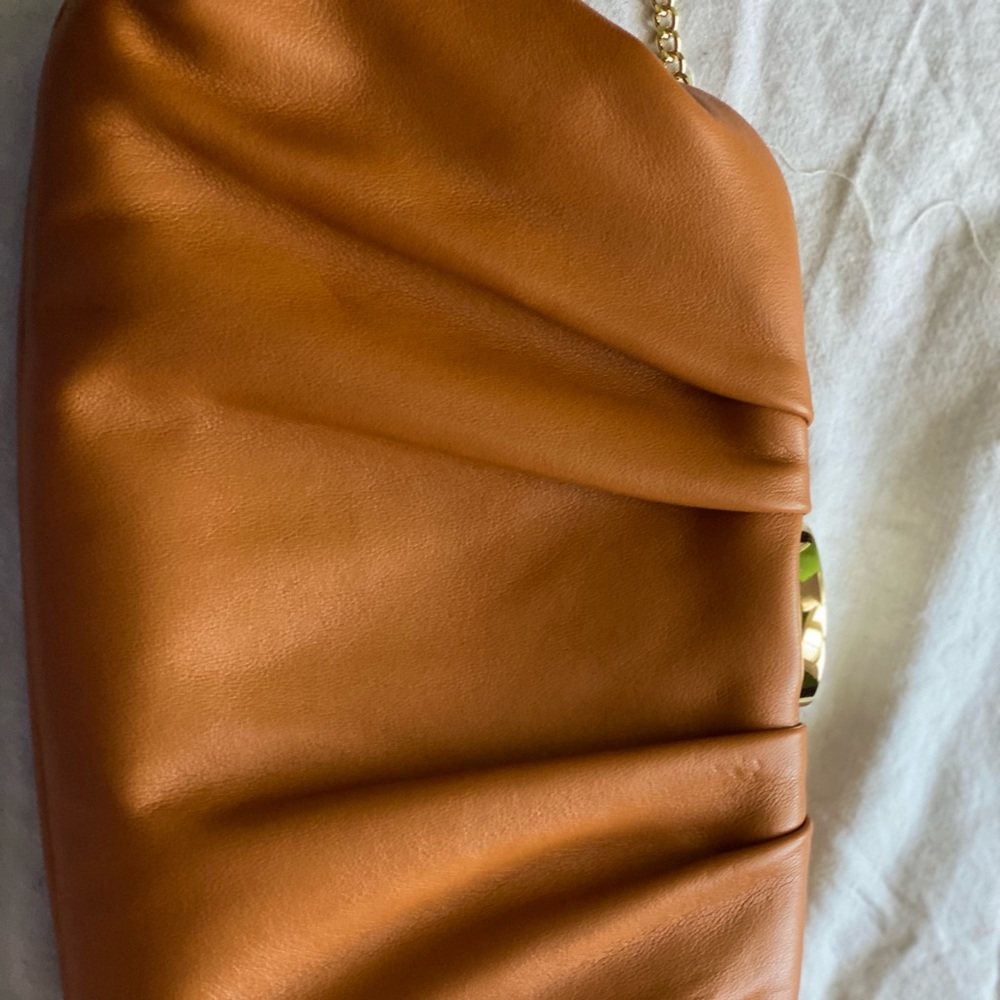 Nordstrom Women’s clutch in dark camel NWOT